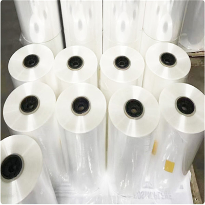 El medio tubo brillante transparente POF estándar encoge la película para el tablero que plancha